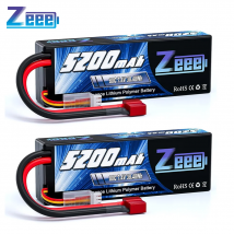 1/2pcs Zeee 2S 5200mAh Lipo Batteria 80C Con T/XT60/EC5/EC3 Spina RC Batteria per Auto RC Camion Truggy Buggy Racing Hobby parti