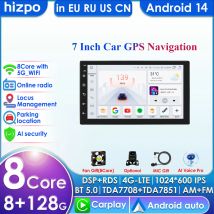 4G + 64G 7 pollici 2 Din Android Auto autoradio GPS per lettore multimediale stereo universale unità principale di navigazione RDS Autoradio Carplay