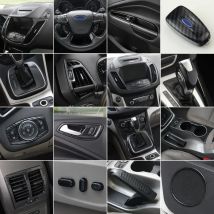 Auto Styling Getriebe panel Tasse Halter Türgriff Lenkrad Air Vent Dekorative Aufkleber Fall Für Ford KUGA ESCAPE 2013-2019