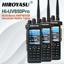 HIROYASU HI-UV850Pro Multiband FM/AM/SSB 10 W Bluetooth-Programm GPS APRS Kurzwelle DTMF Scrambler FM Amateur Walkie-Talkies