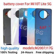 Hinten Glas Für Mi 10T Lite 5G Für Xiaomi Mi10T Lite Gehäuse Zurück Fall Batterie Abdeckung Panel Deckel tür + Kleber Ersatz Teil