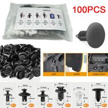 Universal-Auto-Halte klammern 6 Größe Kunststoff-Befestigungs elemente Kit Auto-Trimm platte Clip gemischte Karosserie Stoßstange Niet Ersatz Drucks tift
