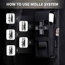 Rhino Rescue Tactical Tourniquet Pouch Holder Molle Tourniquet Case Trauma Medical Shear IFAK Pouch