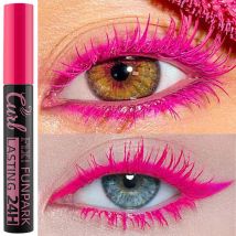 Mascara a 9 colori arricciatura spessa ciglia naturali impermeabili lunga durata blu bianco verde rosa nero trucco per occhi cosmetici coreani