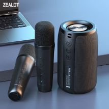 ZEALOT-S32M Macchina per karaoke Altoparlante bluetooth portatile con 1-2 microfoni wireless bluetooth 5.3 Regali per canto di famiglia a casa