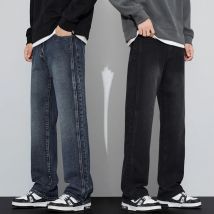 Männer Gerade Jeans Mode Vintage Neue Breite Hosen Casual Einfache Baggy Bequeme Personalisierte Männliche High Street Denim Hosen