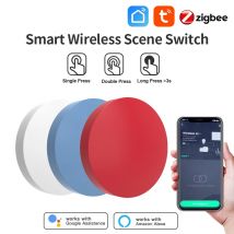 Tuya Zigbee Interruttori a pulsante wireless intelligenti Vita intelligente Interruttore di collegamento scena intelligente Supporto Google Home Controllo vocale Alexa