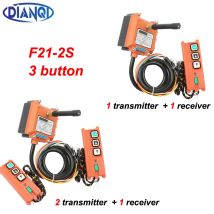 F21-2S Telecomando industriale wireless Paranco elettrico Telecomando Avvolgimento Motore Sabbiatura Interruttori UHF 433 mhz 3 pulsanti