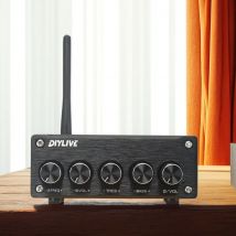 BT210 TPA3116D2 HiFi 2.1 Volldigital-Audio-Leistungsverstärker 50 W * 2 + 100 W Bluetooth 5.0 Tonal-Höhen- und Bassanpassung