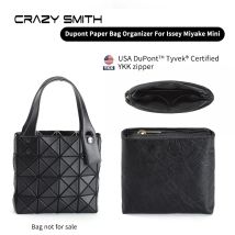 CRAZYSMITH Innentasche Dupont Papiertüte Organizer Zubehör Wasserdichte Einsatztaschen für Issey Miyake Mini Tote Aufbewahrungshandtasche