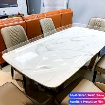 Selbst klebende transparente Folie Marmor Holz Desktop-Schutz folie kratz feste hitze beständige Tisch aufkleber für Möbel