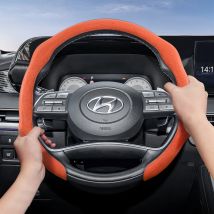 Passend für Hyundai Premium Wildleder-Lenkradbezug, rutschfest und langlebig, rundes und D-förmiges Lenkrad, erhältlich für I30 Tucson I20 Accent I10 I40 Kona Ix35 Grand Elantra Solaris Creta Getz