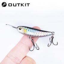 OUTKIT 2025 New Micro Sinking Minnow 40mm/5.8g Fishing Bait Artificial Pencil Lure Topwater Bait For Bass Trout Fishing Lures