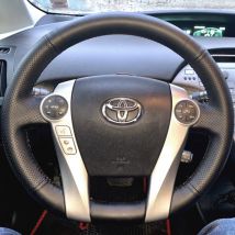 DIY Hand nähen Mikrofaser Leder Auto Auto Lenkrad Abdeckung Für Toyota Prius 30(XW30) 2009-2017 Prius C(US) Auto Zubehör