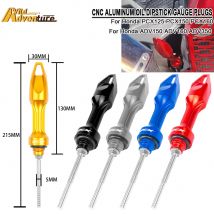 Motorrad Motoren CNC Aluminium Ölmessstab Gauge Stecker Für Honda PCX125 PCX150 PCX160 ADV150 ADV160 ADV350 Öl Tank Ölmessstab