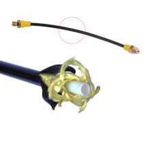 PCP Paintball Hochdruckschlauch Nylonschlauch 300 bar/4500 psi HP Schläuche 1/8 NPT Buchsenanschluss 23 cm lang