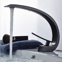 Tuqiu rubinetto per bagno nero rubinetto per lavabo moderno per bagno rubinetto per lavabo in oro monocomando rubinetto in oro rosa caldo e freddo