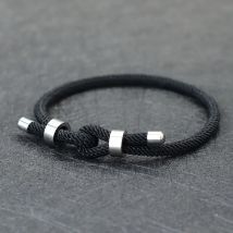 Neuheiten Männer Armband Edelstahl Metall Einstellbare Schnur Kette Armband Glück Roten Faden Armband Pulsera Roja Hombre Handmade