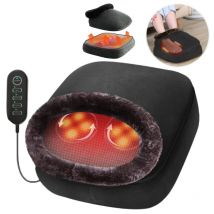 Jinkairui Elektrisches Fußmassagegerät mit Wärmeknetung, 3-stufige Intensität, Entspannung, Fußwärmer, Massagegerät, abnehmbares Design