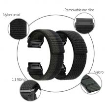 26mm weiches Nylon-Schnellverschluss-Armband für Garmin Fenix 7x 6x Pro 5x plus 3-Stunden-Smart-Uhrenarmband Ersatz gürtel