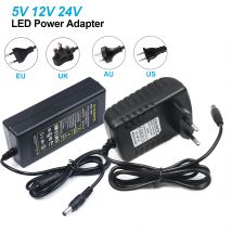 AC 100-240V to DC 5V 12V 24V 1A 2A 3A 4A 5A 6A 10A Power Supply Adapter Lighting Transformer Converter for LED Strip Light CCTV