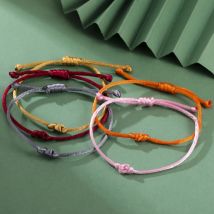 Sipuris Buntes, verstellbares Zugseil, Armband, Handseil, minimalistisches, einfarbiges Glücksknoten-Amulett, Schmuckzubehör, Geschenke