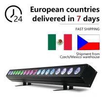 Led Bar DMX 18x18W RGBWA UV 6 in 1 Wall Wash Lichtleiste DMX Line Bar Licht Indoor Flow Lichteffekt