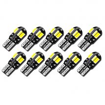 10x W5W T10 LED CANBUS bez błędu 5 w5 12V 5W 600lm Super jasne światło strona wewnętrzna samochodu
