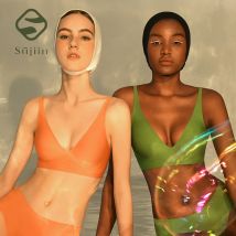 SUJIIN Sexy Bras for Women Plunge Wireless Seamless Invisible Padded Push Up Bras Comfortable Smoothing Female Bralettes MX074