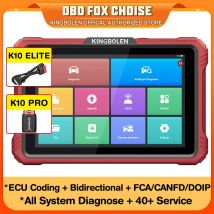 KINGBOLEN K10 PRO ELITE OBD2-Scanner, ECU-Codierung, ab 40 Service, CANFD FCA, alle Systemdiagnosetools, aktiver Test, 2 Jahre kostenloses Update