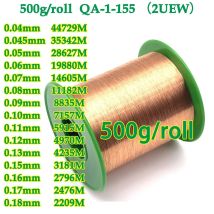 500 g QA-1-155 2UEW 0,04 0,05 0,06 0,08 0,1 0,15 0,16 0,18 mm Draht emaillierter Kupferdraht Magnetspulenwicklung Hochtemperatur