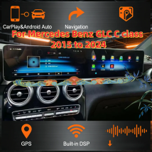 24,6 Zoll Touchscreen Stereo für Mercedes Benz GLC C Klasse 2015 bis 2024 Auto Multimedia Player GPS Navi Radio Android Kopf Einheit
