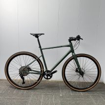 SpiritX Gravel Bike 10-Gang-Schnellspanner-Flachlenker, Aluminiumrahmen, hydraulische Scheibenbremsen, 700C Pendlerfahrrad