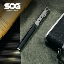 SOG 4-in-1 BATON Q2 Mini-Multifunktionsstift mit Klappmesser, LED-Taschenlampe, Multitools, Taschen-EDC-Überlebenswerkzeug-Set für den Außenbereich
