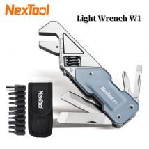 NexTool Chiave regolabile 6 in 1 EDC Multitool Kit di utensili manuali tascabili Set di punte per cacciavite Strumenti multifunzione File di coltello pieghevole