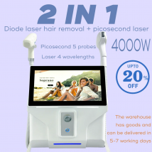 Diodenlaser 808 Haarentfernungsmaschine Pikosekundenlaserentfernung Augenbrauenpigmententfernung Tattoo Carbon Peel Schönheitsausrüstung