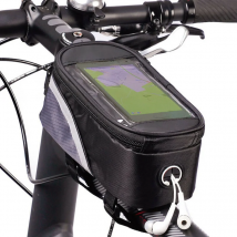 Wasserdichte Fahrradtasche Fahrradrahmen vorne Oberrohrtaschen Radfahren Touch Phone Screen Case für Handy MTB Mountain Road Bike Bag