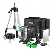 DEKO  New DKLL12tdP02 Series 12 Lines 3D Green Laser Level Horizontal&Vertical Cross Lines High-Precision, Auto Self-Leveling