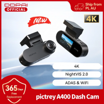 2025 Nuovo DDPAI A400 4K Dash Cam ADAS WiFi integrato Supporto 24 ore Monitor di parcheggio 1.9 "Schermo IPS Auto DVR Visione notturna Dashcam