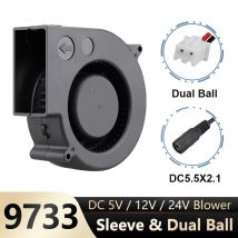 Gdslime DC 9733 5V 12V 24V ventilatore 97mm 97 x94x3 3mm BBQ Blower Big Air Blower Flow ventilatore centrifugo manicotto/cuscinetto a sfera Cooler