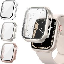 Glas + Abdeckung für Apple Watch Gehäuse 8 7 6 SE 5 9 iWatch Zubehör Displayschutzfolie Apple Watch Serie 44 mm 45 mm 41 mm 40 mm 42 mm 38 mm