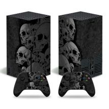 Für Xbox Series X Hautaufkleber Roter Totenkopf Design Aufkleber Abdeckung PVC-Skins für Xbox Series X Vinyl-Aufkleber für Xbox Series X
