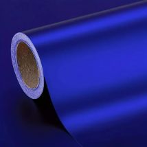 Premium Chrom Matt Metallic Blau Vinyl-Folien-Wrap Selbstklebende Aufkleber Automotive Auto-Folierung mit Luftkanälen