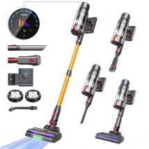 Armo V22 55kPa 600W Aspiradora portátil de potencia 6 en 1 Aspiradora inalámbrica pantalla LED inteligente del hogar Copa de polvo Batería extraíble