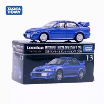 Genuine Takara Tomy Tomica Car Premium 1/64 Boys Toys Mitsubishi Lancer Evolution VI GSR Simulated Vehicle Model Birthday Gift