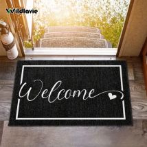 VIKAMA Welcome Doormat Non-Slip Easy Clean Entrance Rug Indoor Outdoor RV Patio Mats Kitchen Floor Mats Home Décor
