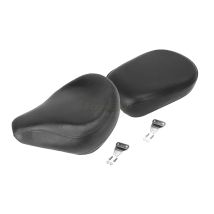 2Pcs Pu Leder Schwarz Front Hinten Motorrad Sitz Für Yamaha Vstar 400 650 XVS 400 XVS 650 1998-2012 weichen Wasserdichte Teile