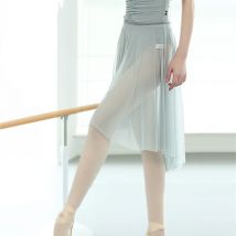 Ballett Erwachsene Mitte Mesh Rock Tanz Tüll Übung Kleidung Chiffon Röcke Schwarz Bühne Kostüm Frauen
