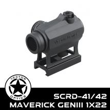 Vector Optics Maverick GenIII 1x22 Gumowa Pokrywa Red Dot Scope Celownik Kolimatorowy Reflex Do Prawdziwej Broni Palnej Myślistwo, CQB, Zawody