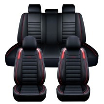 Coprisedile universale per auto a 5 posti Cuscino per seggiolino auto in pelle PU Cuscinetto protettivo completo per accessori per sedili per camion SUV per auto